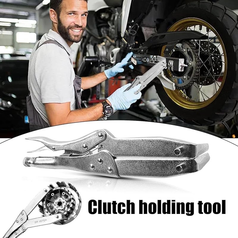 أداة تثبيت القابض للدراجات النارية الثقيلة حامل بكرة دولاب الموازنة لصيانة السيارات - Image 3